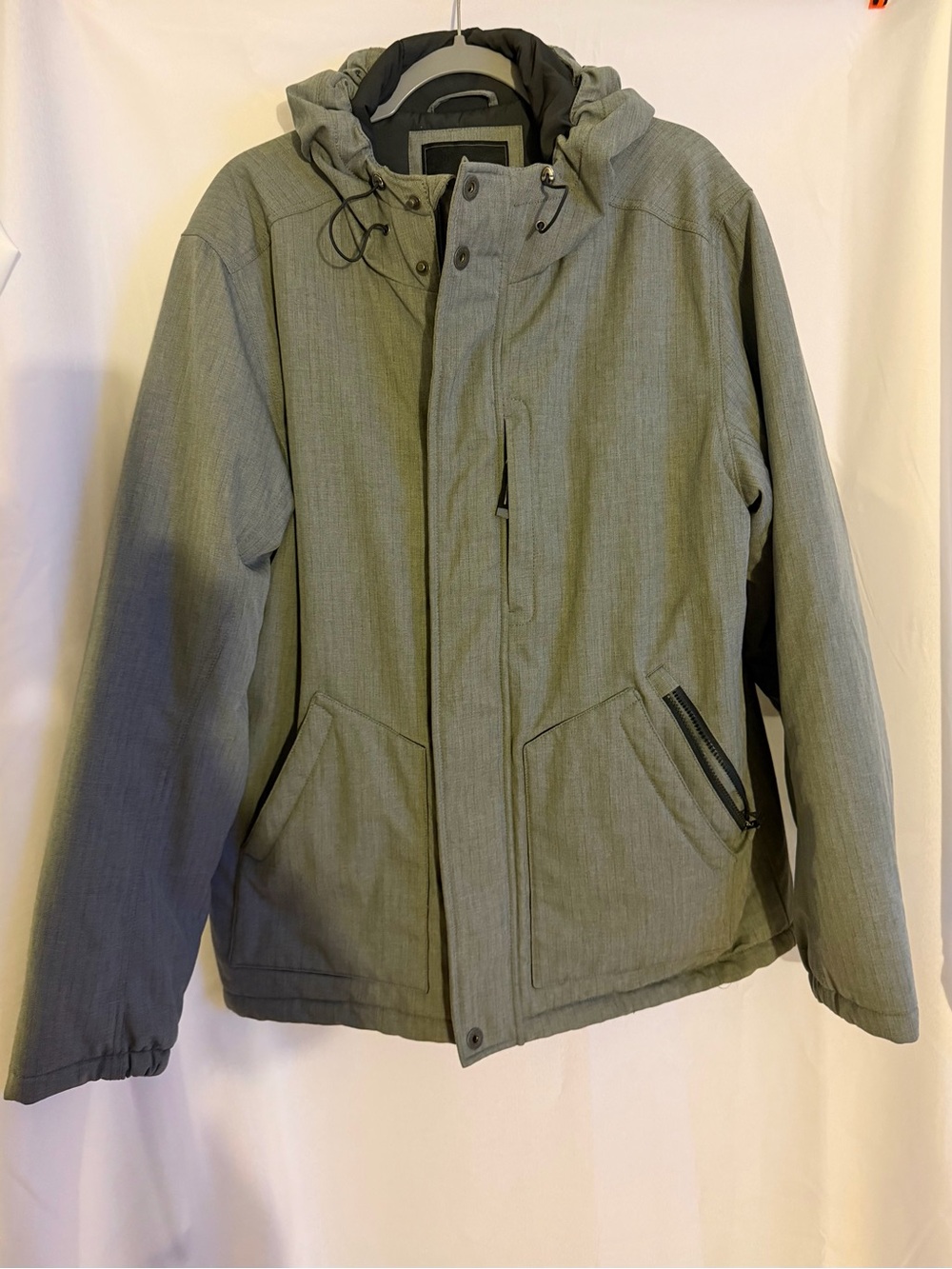 PrAna  Men's Hooded Winter Jacket - Grey